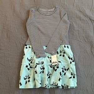 Tea Collection tiered skirted twirl dress Kung Fu Panda